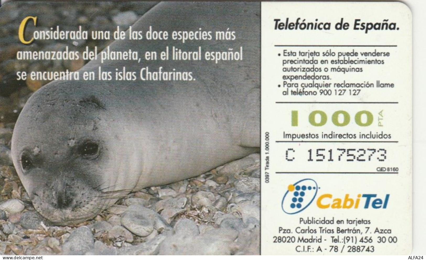 PHONE CARD SPAGNA FAUNA IBERICA (CK7117 - Emissions Basiques