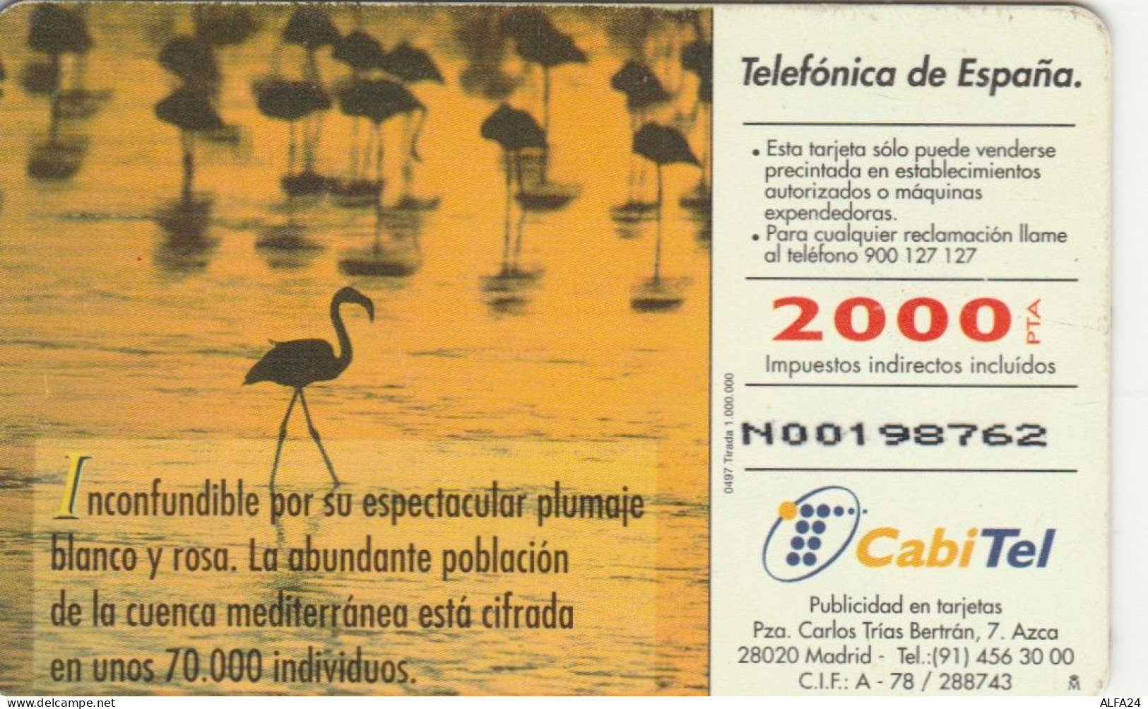 PHONE CARD SPAGNA FAUNA IBERICA (CK7109 - Basisausgaben