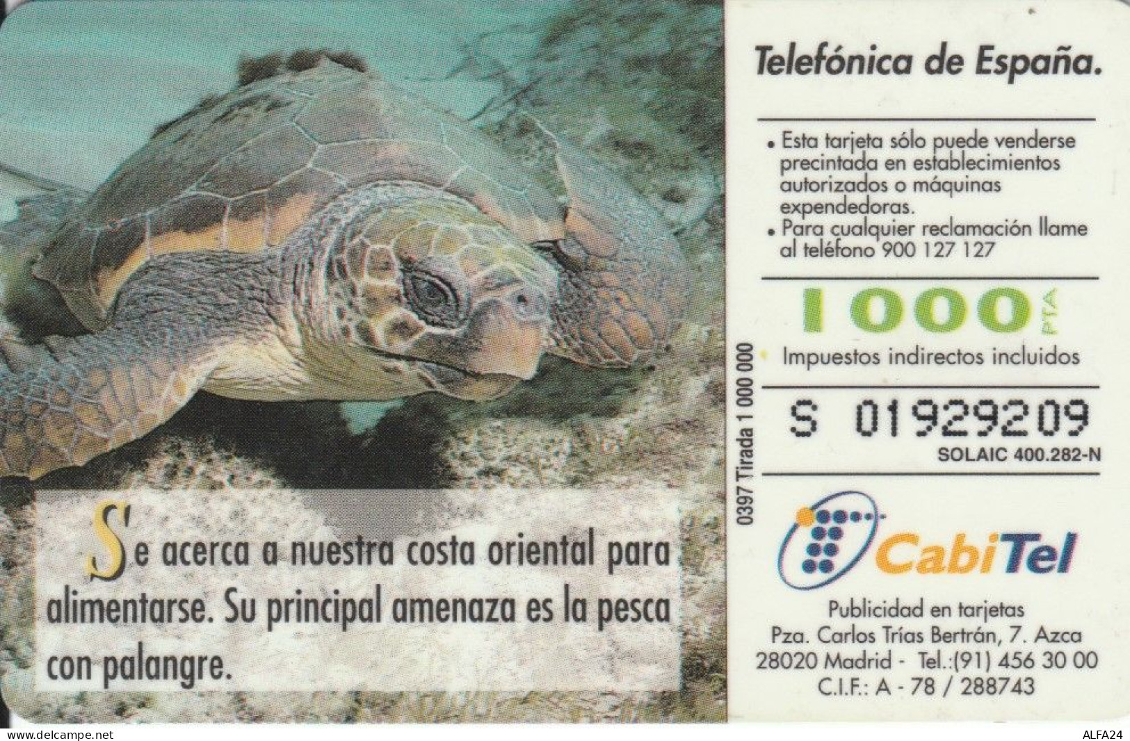 PHONE CARD SPAGNA FAUNA IBERICA (CK7087 - Basisausgaben