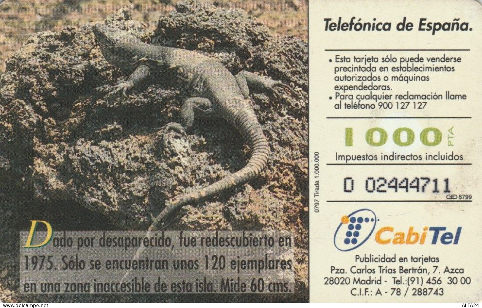 PHONE CARD SPAGNA FAUNA IBERICA (CK7091 - Emissions Basiques