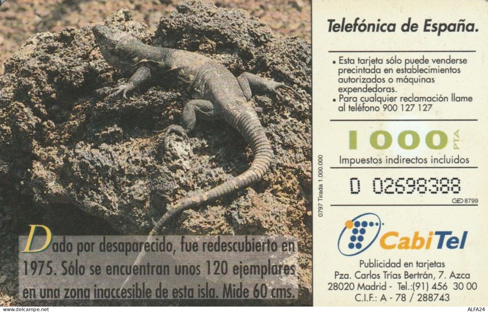 PHONE CARD SPAGNA FAUNA IBERICA (CK7079 - Emissions Basiques