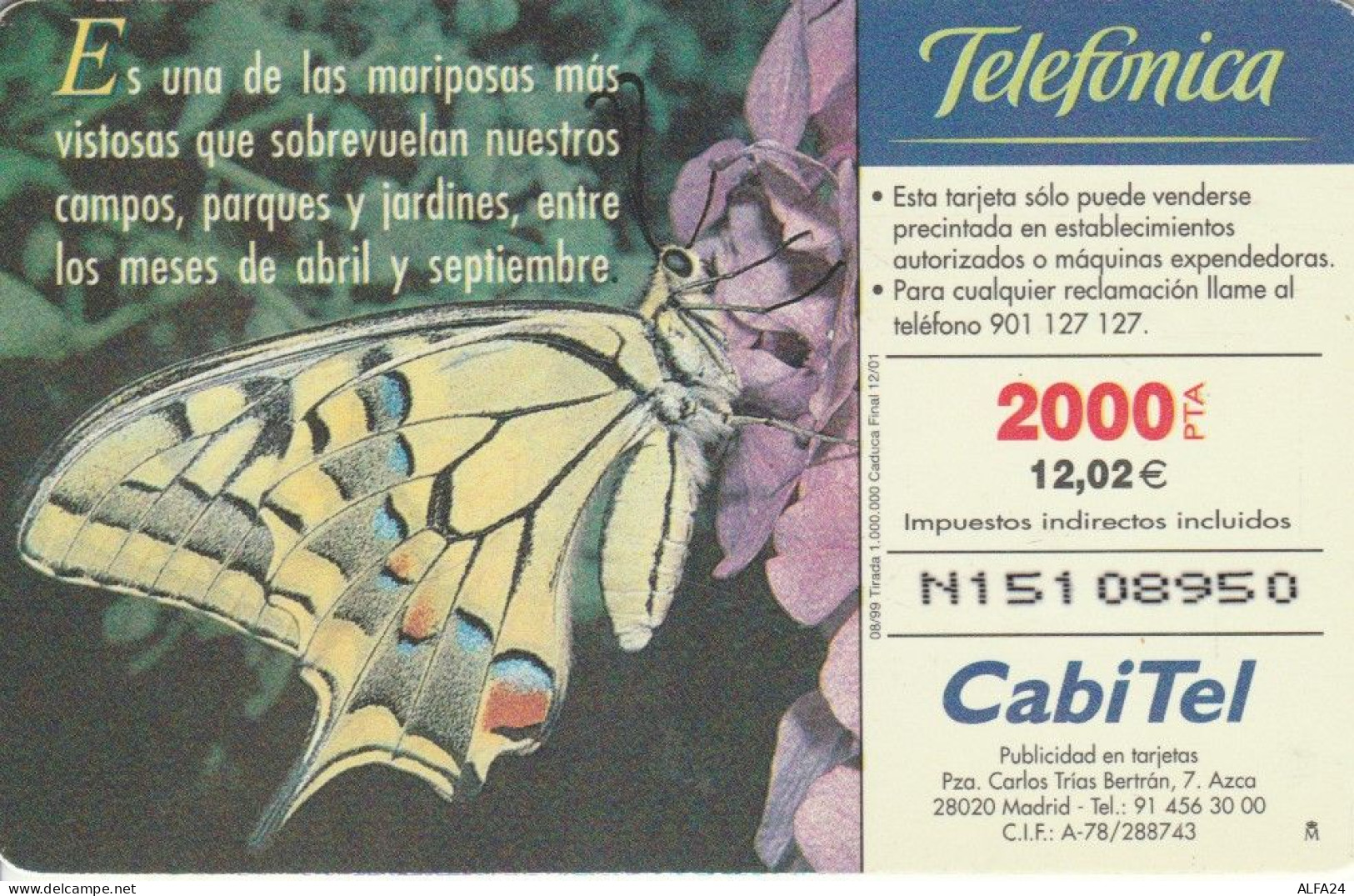 PHONE CARD SPAGNA FAUNA IBERICA (CK7083 - Basisausgaben