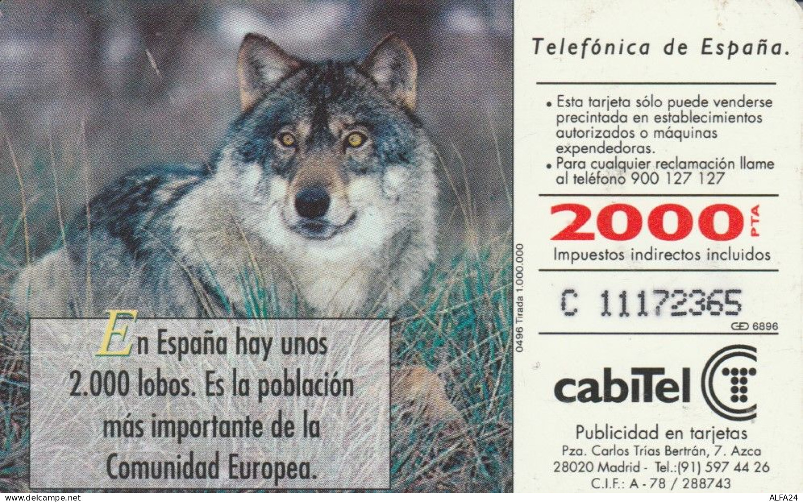PHONE CARD SPAGNA FAUNA IBERICA (CK7073 - Emisiones Básicas