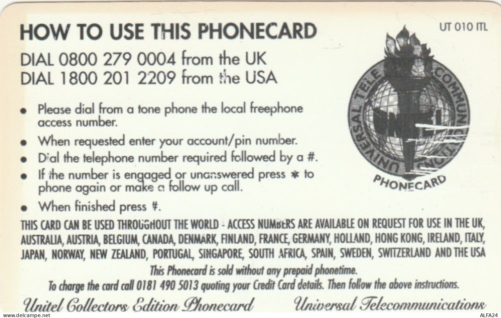 PREPAID PHONE CARD REGNO UNITO UCCELLI (CK7342 - BT Kaarten Voor Hele Wereld (Vooraf Betaald)