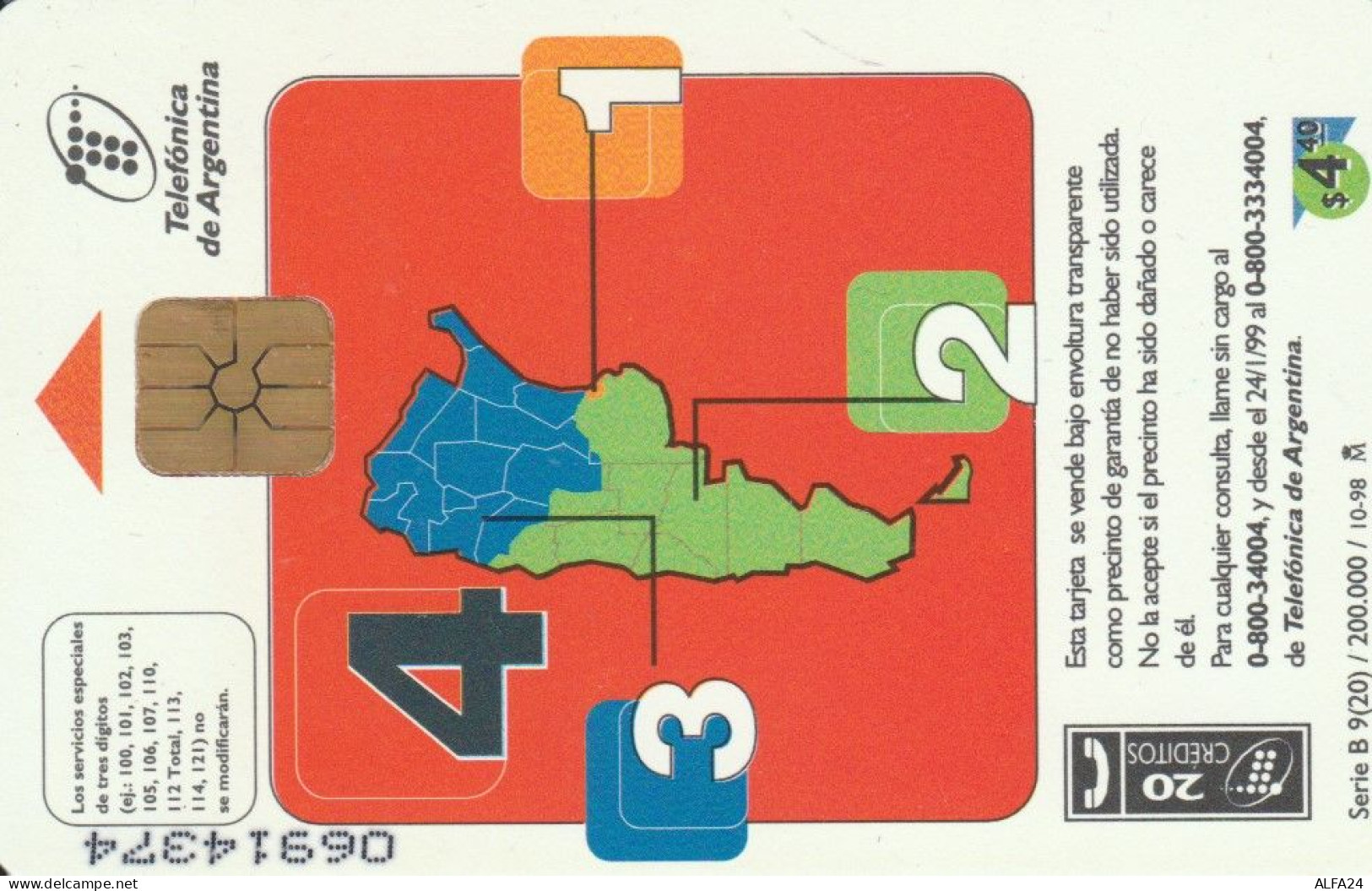 PHONE CARD ARGENTINA (CK7271 - Argentinien