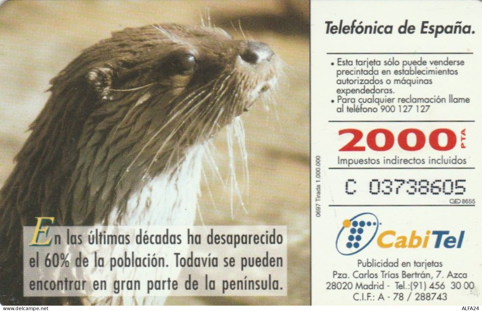PHONE CARD SPAGNA FAUNA IBERICA (CK7212 - Emisiones Básicas