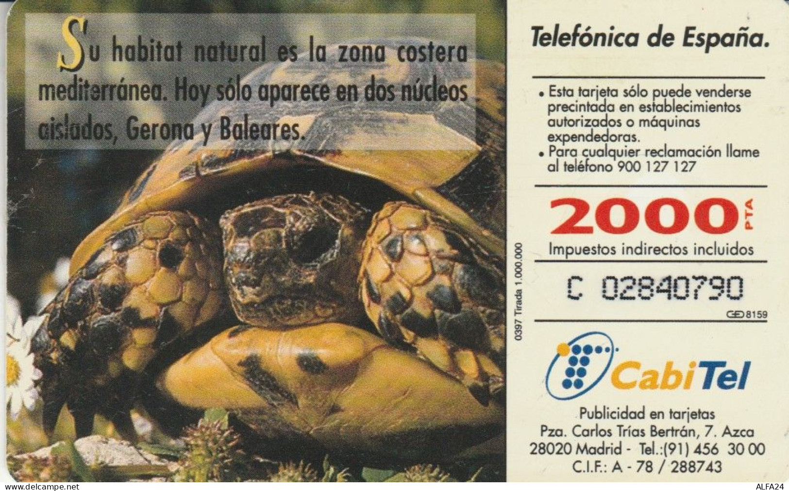 PHONE CARD SPAGNA FAUNA IBERICA (CK7202 - Emisiones Básicas