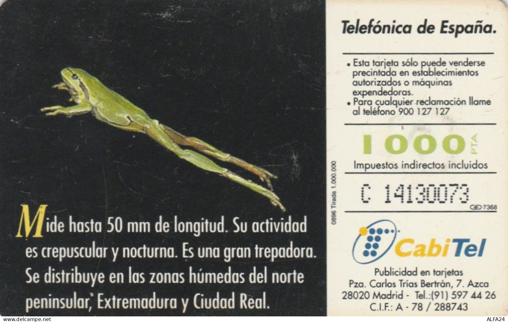 PHONE CARD SPAGNA FAUNA IBERICA (CK7198 - Emissions Basiques