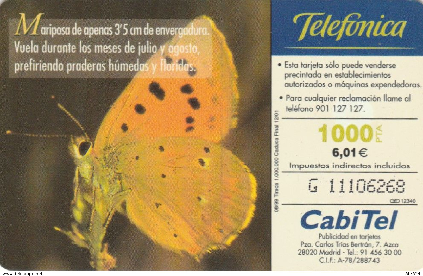 PHONE CARD SPAGNA FAUNA IBERICA (CK7200 - Emisiones Básicas