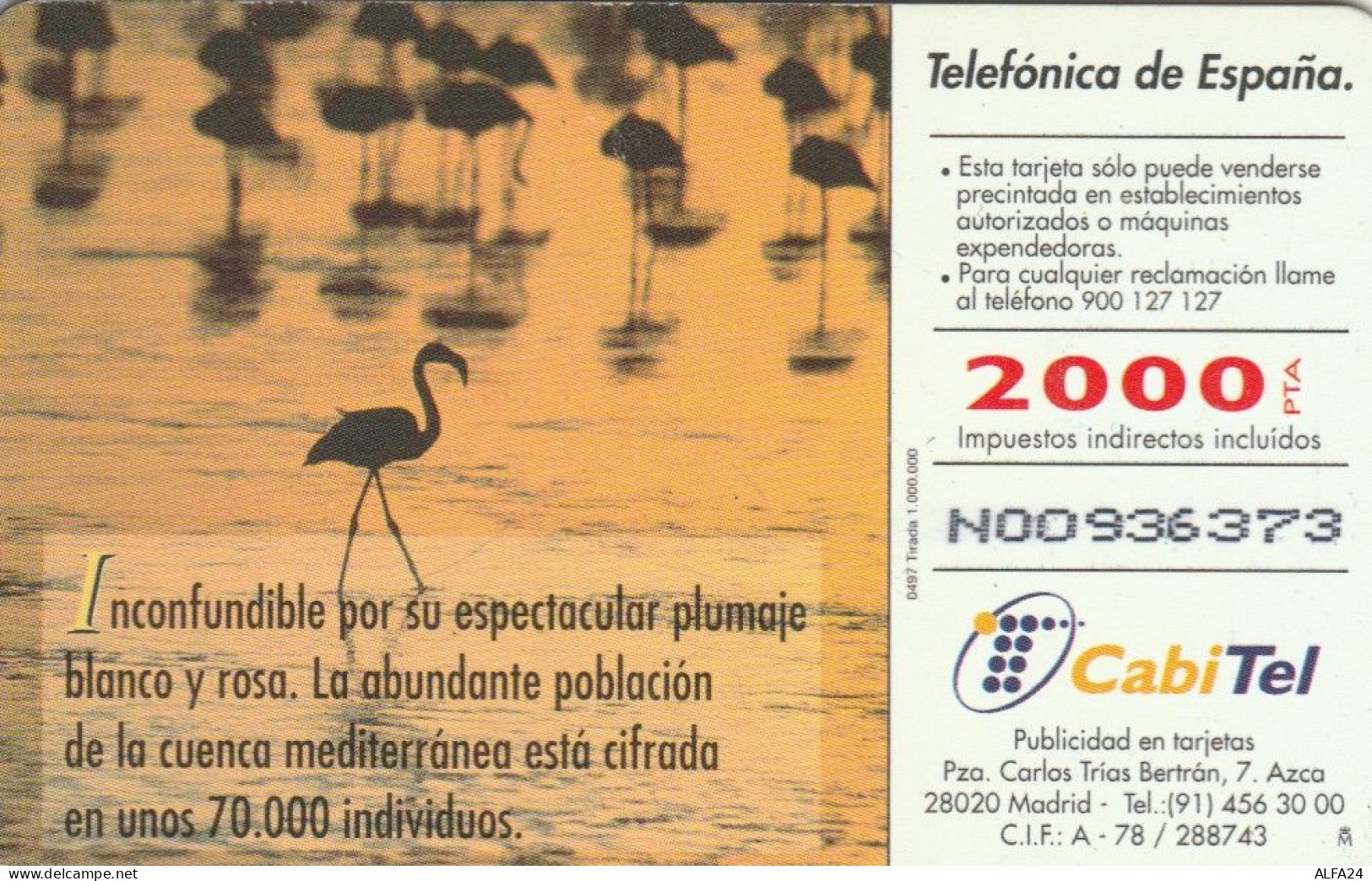 PHONE CARD SPAGNA FAUNA IBERICA (CK7195 - Emissions Basiques