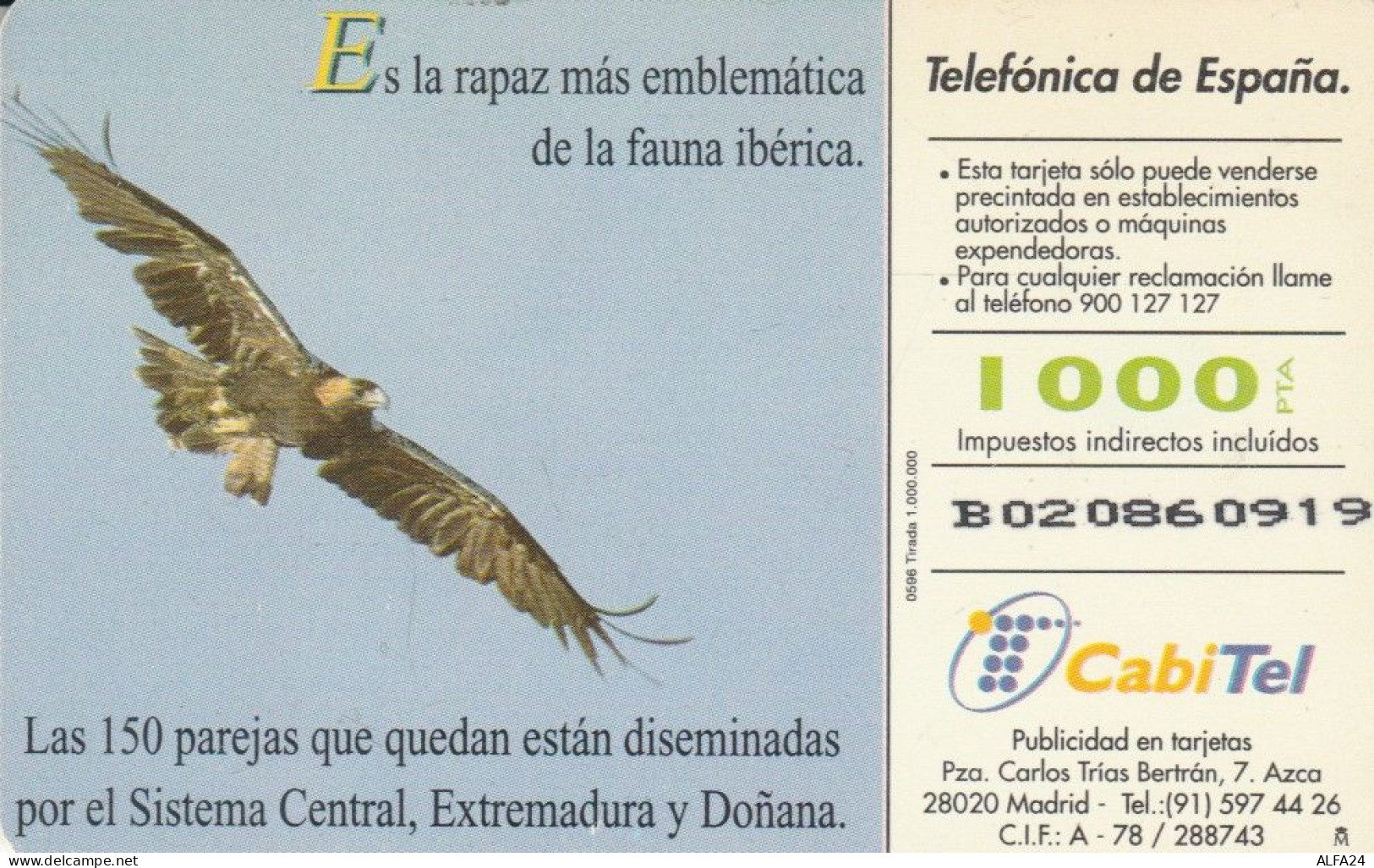 PHONE CARD SPAGNA FAUNA IBERICA (CK7186 - Emissions Basiques