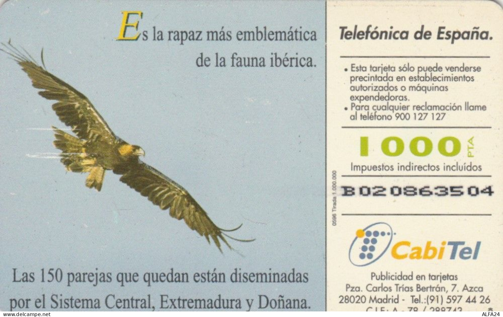 PHONE CARD SPAGNA FAUNA IBERICA (CK7188 - Emissions Basiques