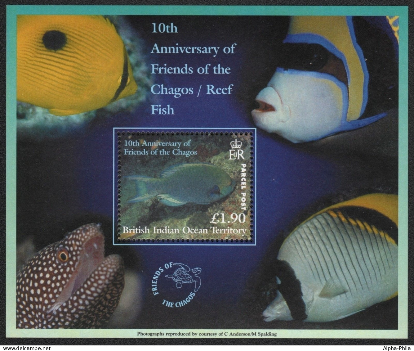 BIOT 2002 - Mi-Nr. Block 21 ** - MNH - Fische / Fish - Britisches Territorium Im Indischen Ozean