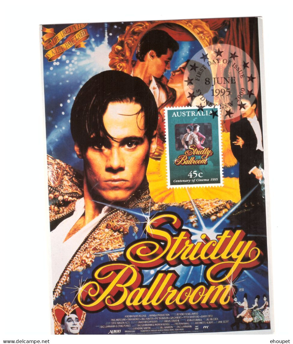 FDC 8 JUIN 1995 CENTENARY OF CINEMA STRICTLY BALLROOM - Maximum Cards