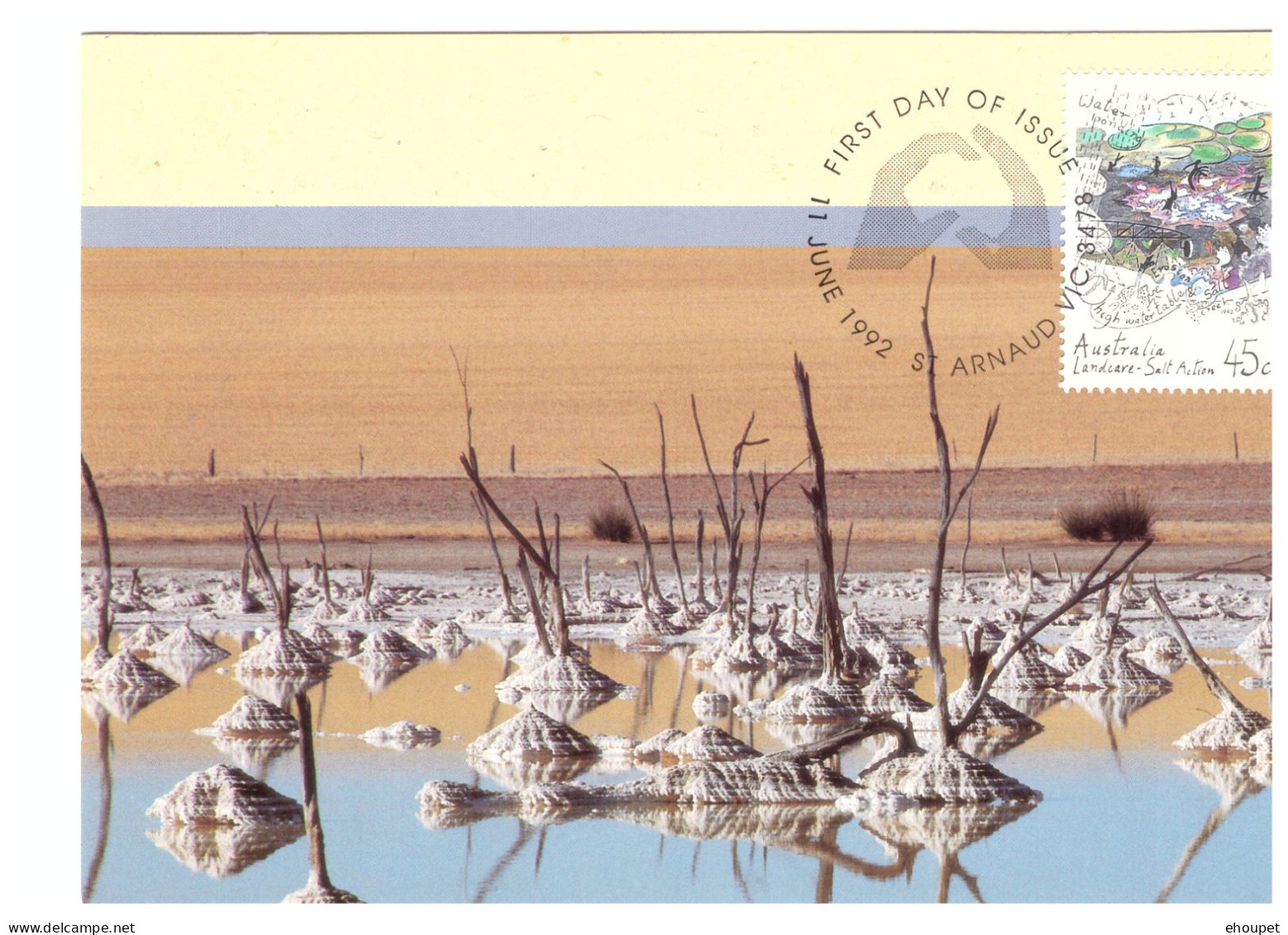 FDC 11 JUIN 1992 LANDCARE SALT ACTION - Maximumkaarten