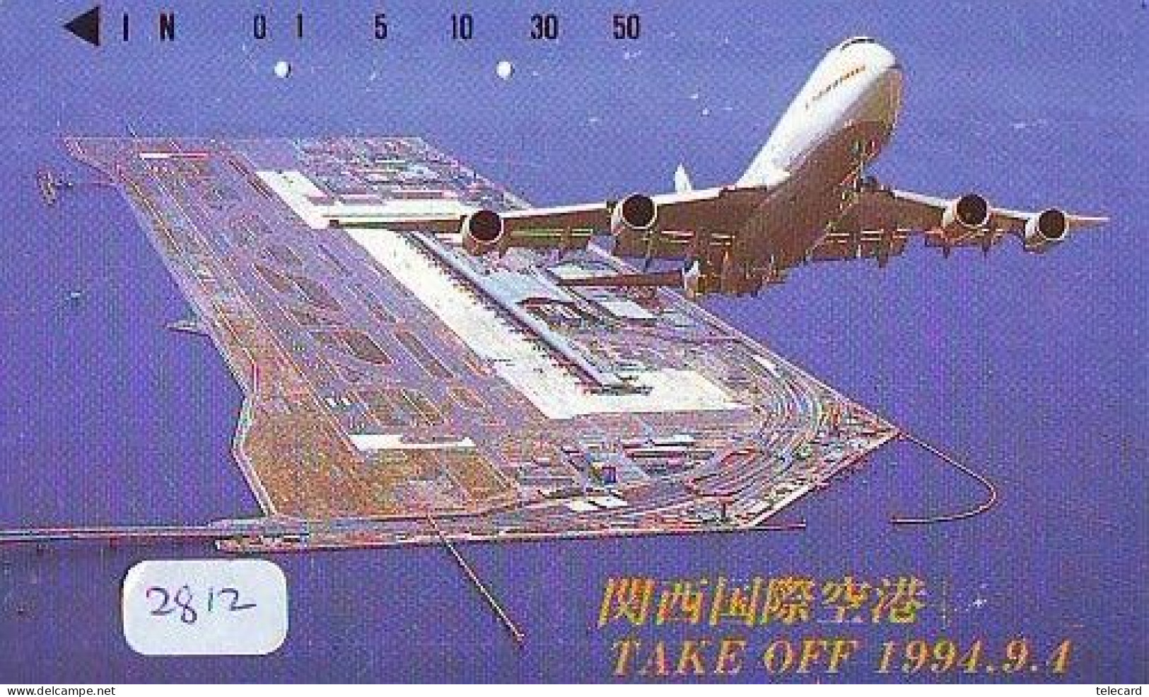 Télécarte JAPON *  AVION (2812)  AVIATION * AIRLINE Phonecard  JAPAN AIRPLANE * FLUGZEUG * VLIEGTUIG - Flugzeuge