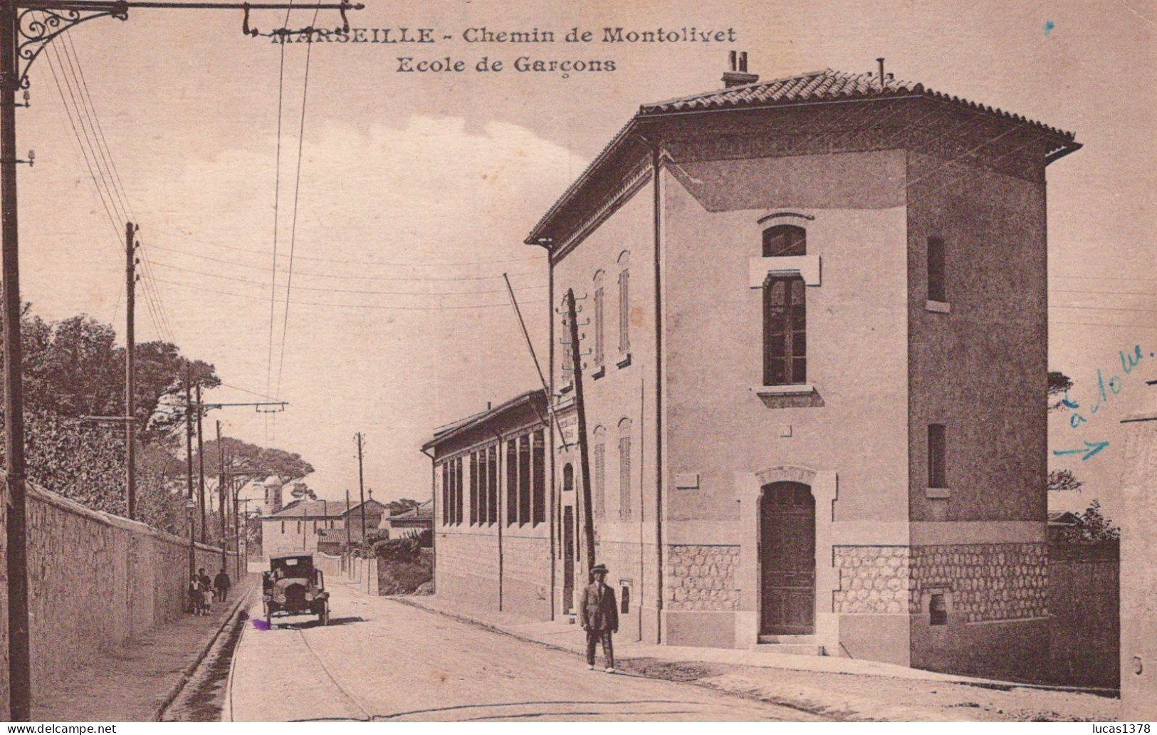 13 / MARSEILLE / MONTOLIVET / CHEMIN DE MONTOLIVET / ECOLE DE GARCONS - Saint Barnabé, Saint Julien, Montolivet