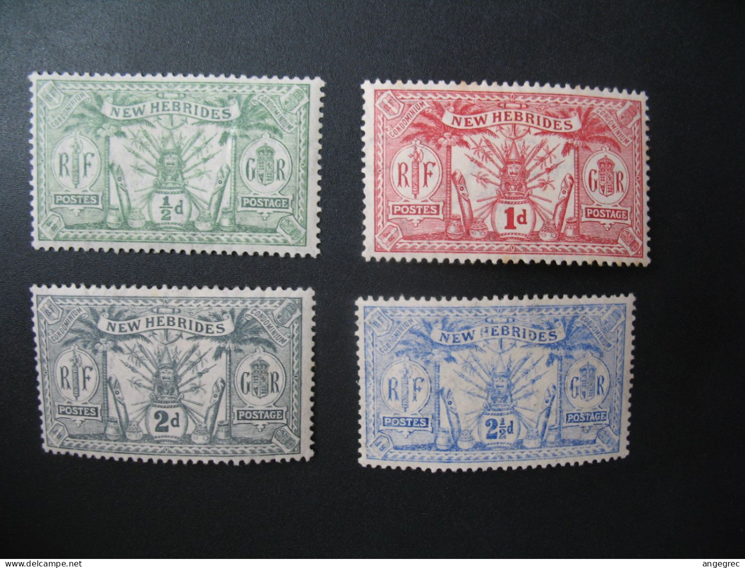 Nouvelle Hébrides Stamps French Colonies 1911  N° 49 à 52 Neuf * à Voir Rouille.... - Otros & Sin Clasificación
