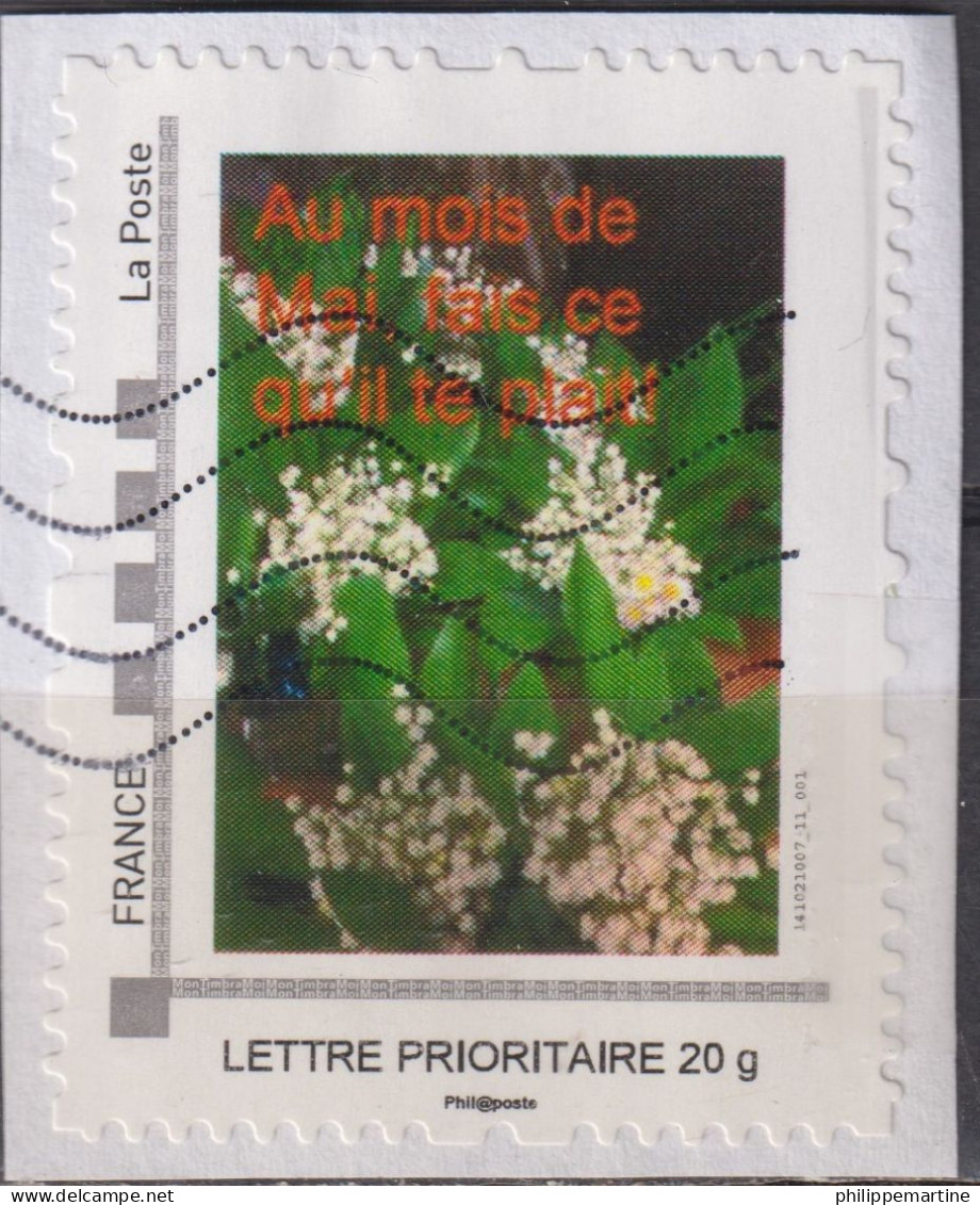 Montimbramoi "Au Mois De Mai, Fais Ce Qui Te Plait (muguet)" (o) Sur Fragment - Used Stamps