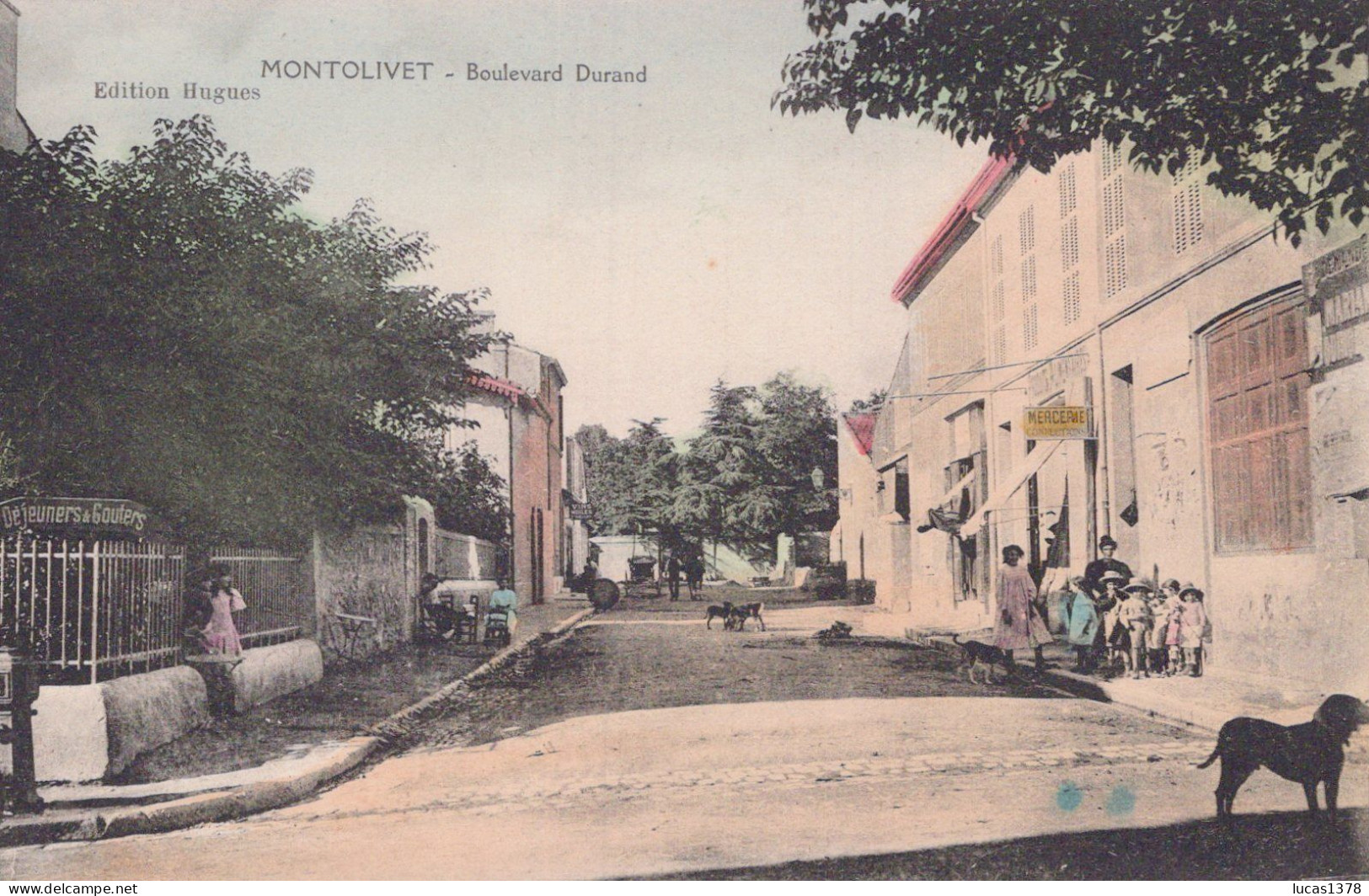 13 / MARSEILLE / MONTOLIVET / BOULEVARD DURAND / RARE ET TRES JOLIE CARTE COLORISEE - Saint Barnabé, Saint Julien, Montolivet