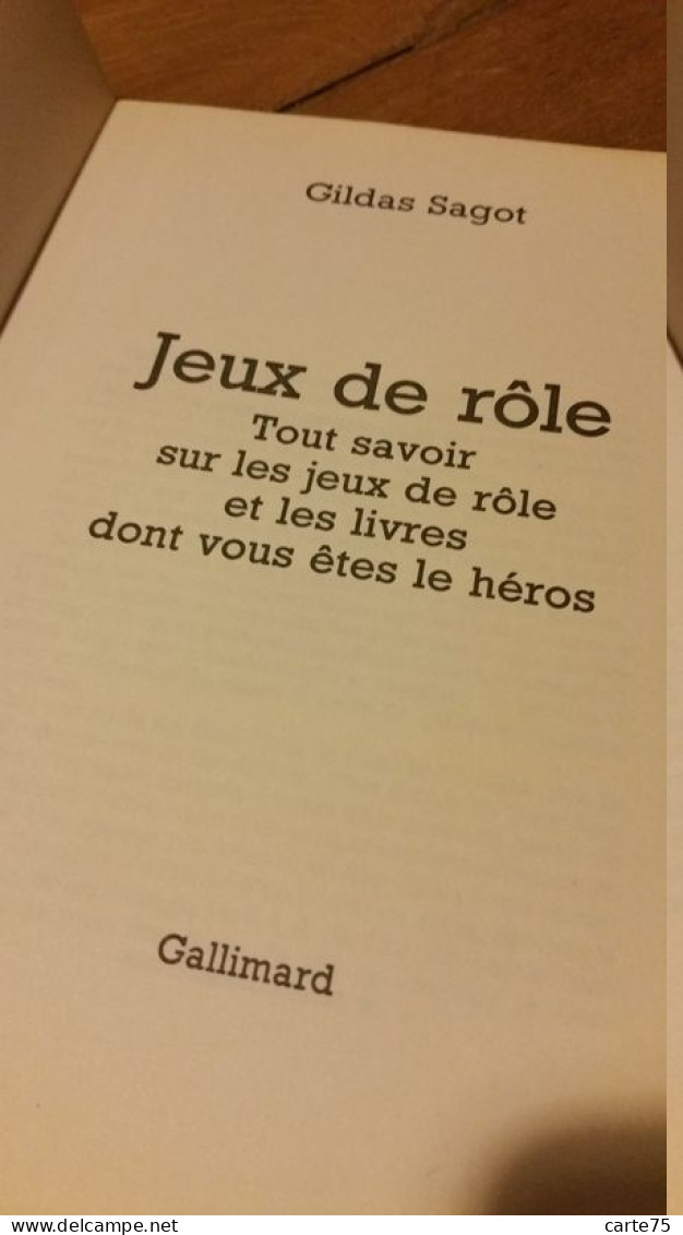 Jeux De Rôle, Tout Savoir Sur Les Jeux De Rôle Et Les Livres Dont Vous êtes Le Héros, 1986 - Autres & Non Classés