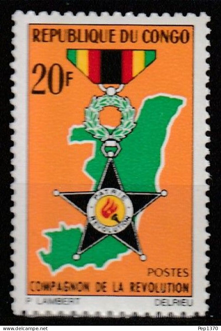 REPUBLICA DEL CONGO 1967 - COMPAÑIA DE LA REVOLUCION - YVERT 203** - Nuevas/fijasellos