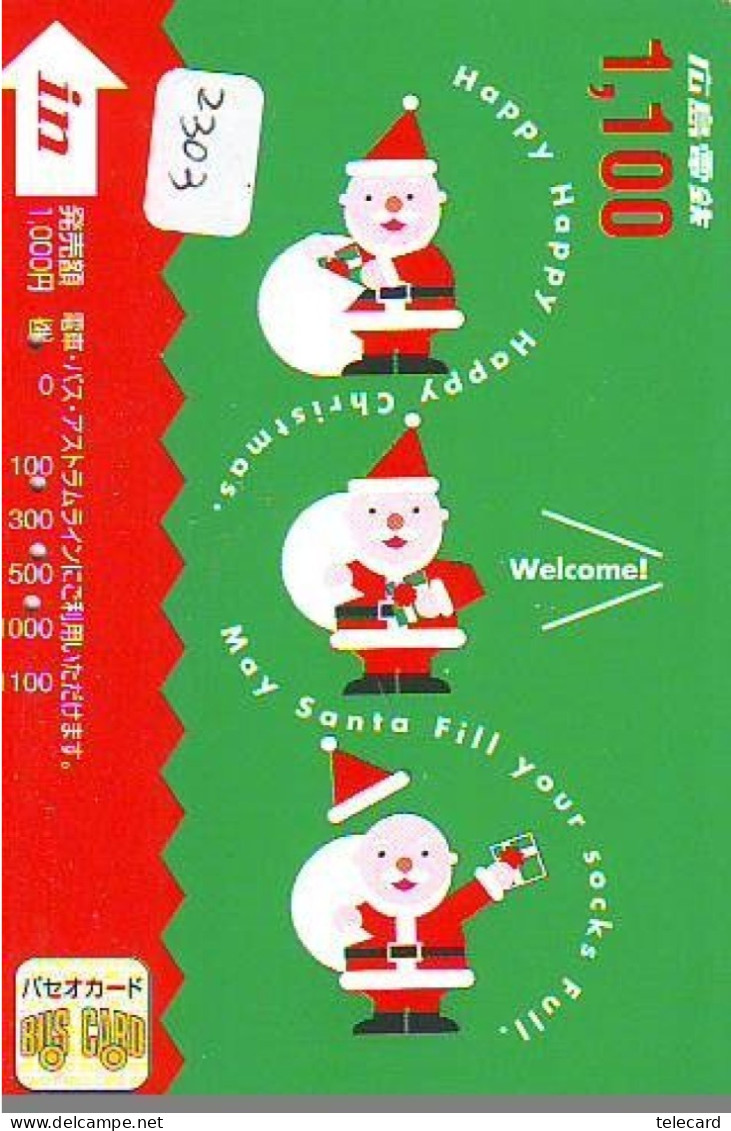 Carte Prépayée Japon * NOËL * WEIHNACHTEN (2303) CHRISTMAS * KERST * NAVIDAD * NATALE - Weihnachten