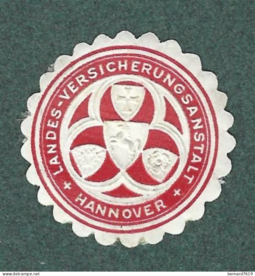 Cachet De Fermeture   - Hannover -    Landes Versicherungsantalt - Seals Of Generality