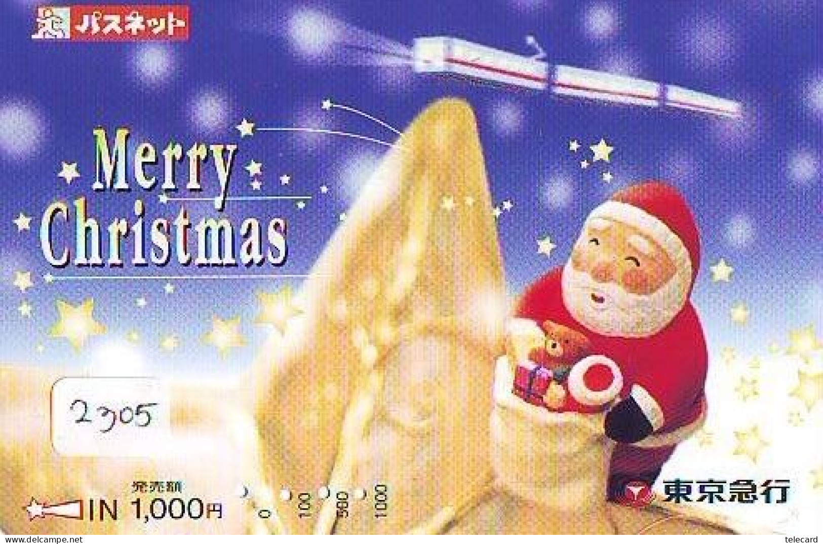 Carte Prépayée Japon * NOËL * WEIHNACHTEN (2305) CHRISTMAS * KERST * NAVIDAD * NATALE - Weihnachten