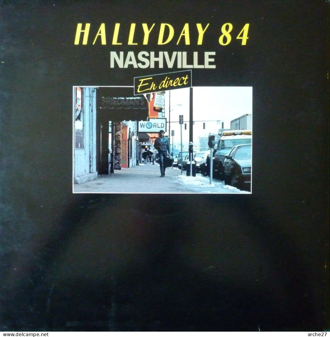 JOHNNY HALLYDAY - LP - 33T - Disque Vinyle - Coffret étui 2 Disques - Hallyday 84 Nashville - 818642 - Rock