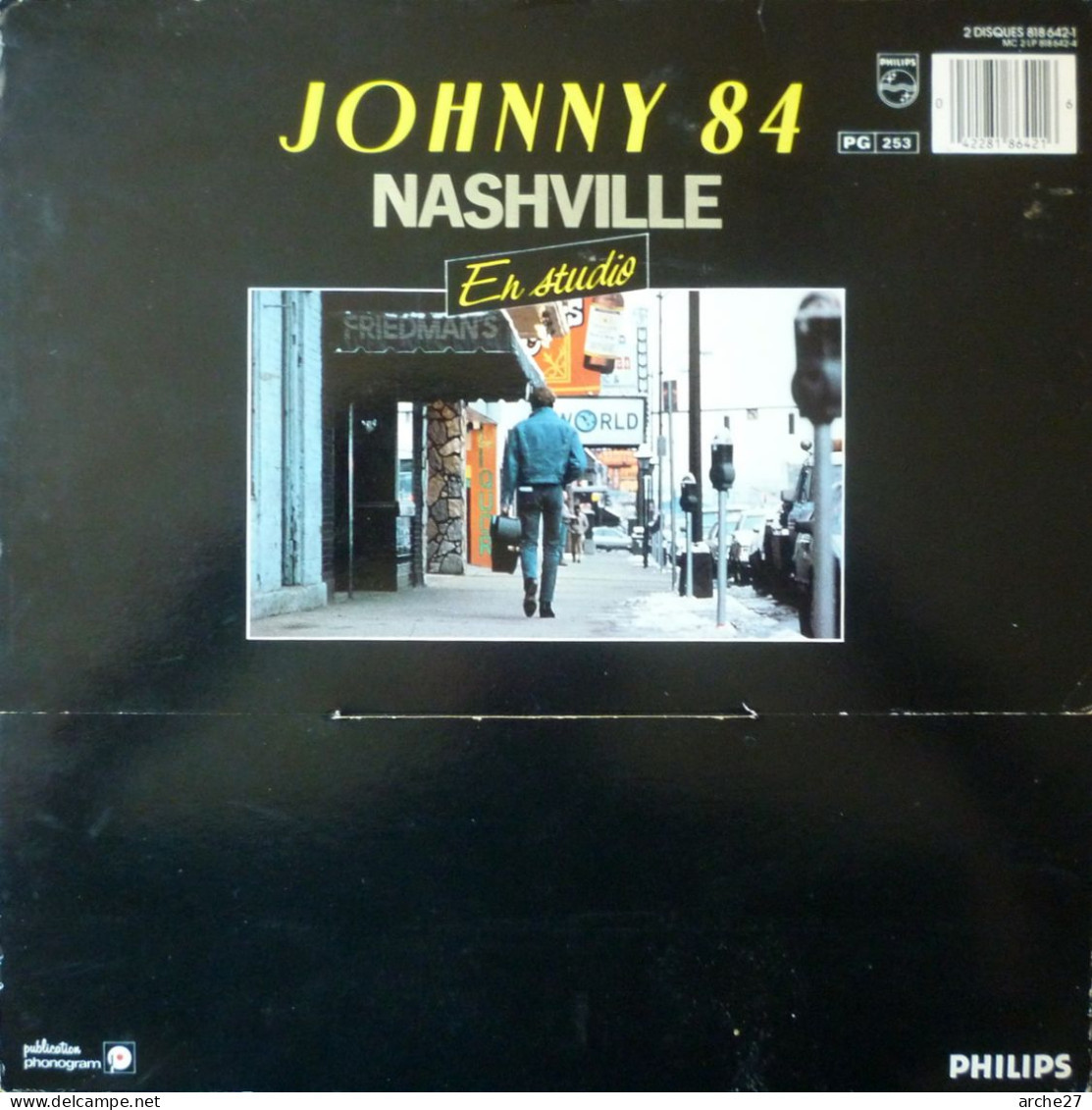 JOHNNY HALLYDAY - LP - 33T - Disque Vinyle - Coffret étui 2 Disques - Hallyday 84 Nashville - 818642 - Rock