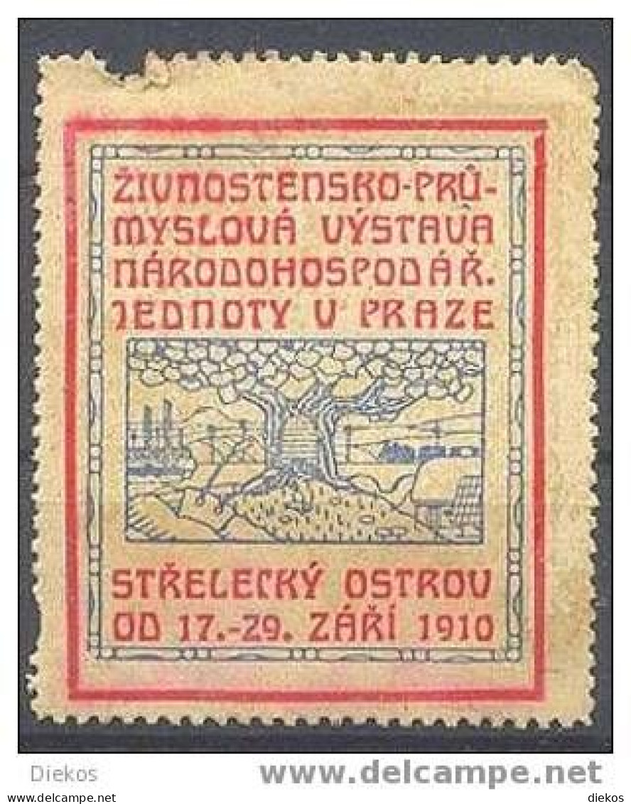 Werbemarke Cindarella Poster Stamp Landwirtschaftsausstellung Ostrov 1910 #20 - Erinnophilie