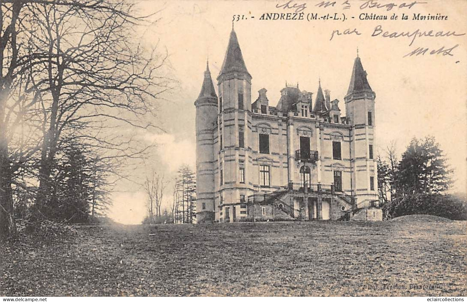 Andrezé        49          Château De La Morinière         (voir Scan) - Andere & Zonder Classificatie