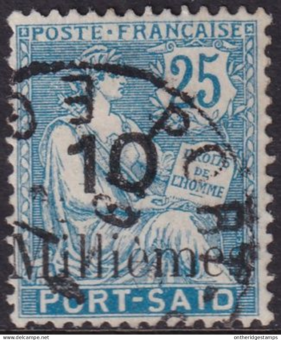 French Offices Port Said 1921 Sc 41 Yt 41 Used - Gebraucht