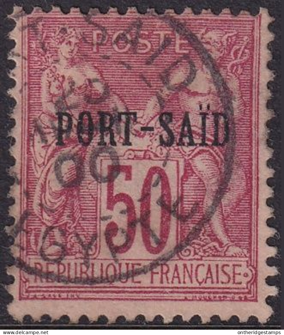 French Offices Port Said 1899 Sc 12 Yt 15 Used Some Short Perfs Type II - Gebruikt