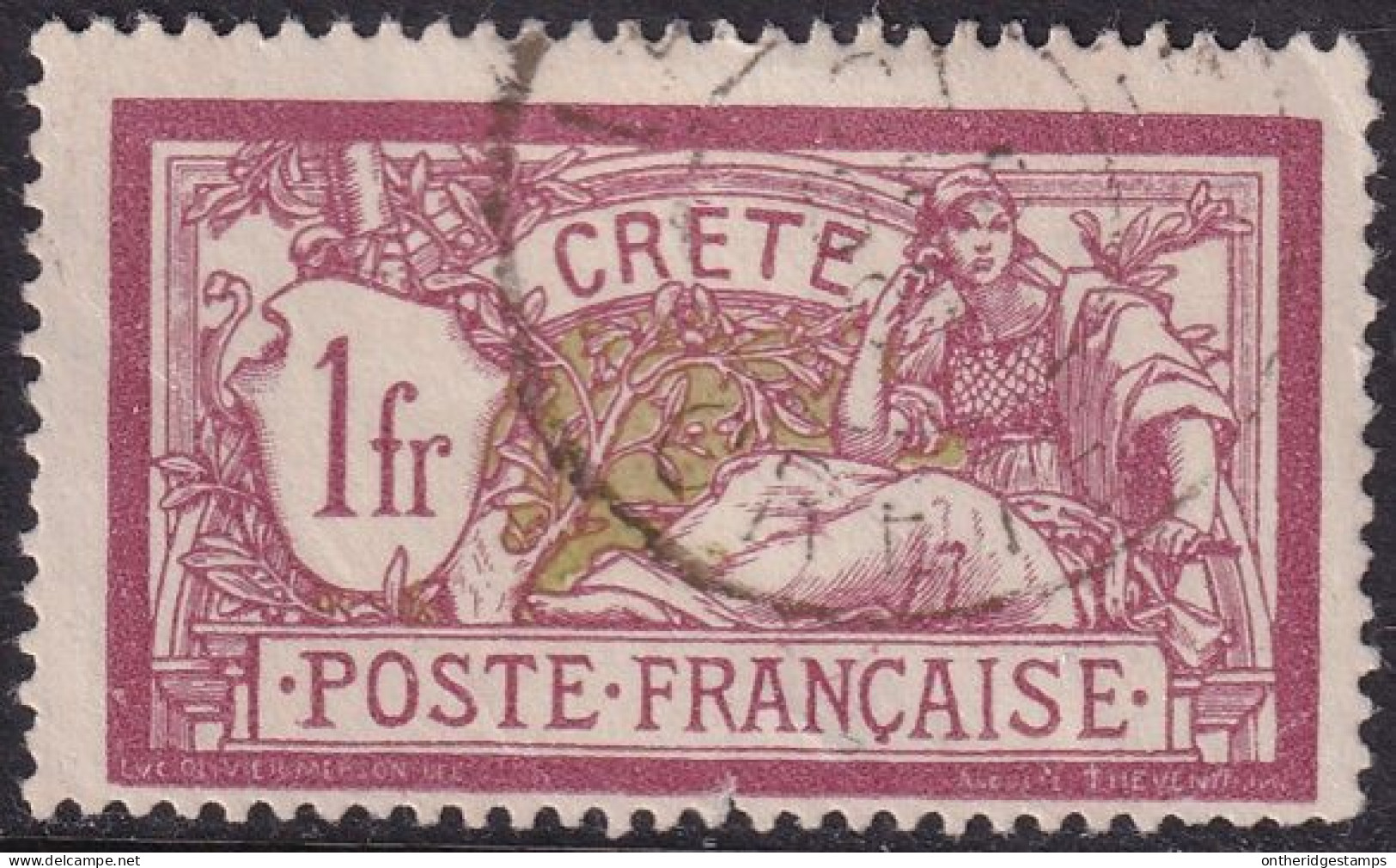 French Offices Crete 1902 Sc 13 Yt 13 Used - Usati