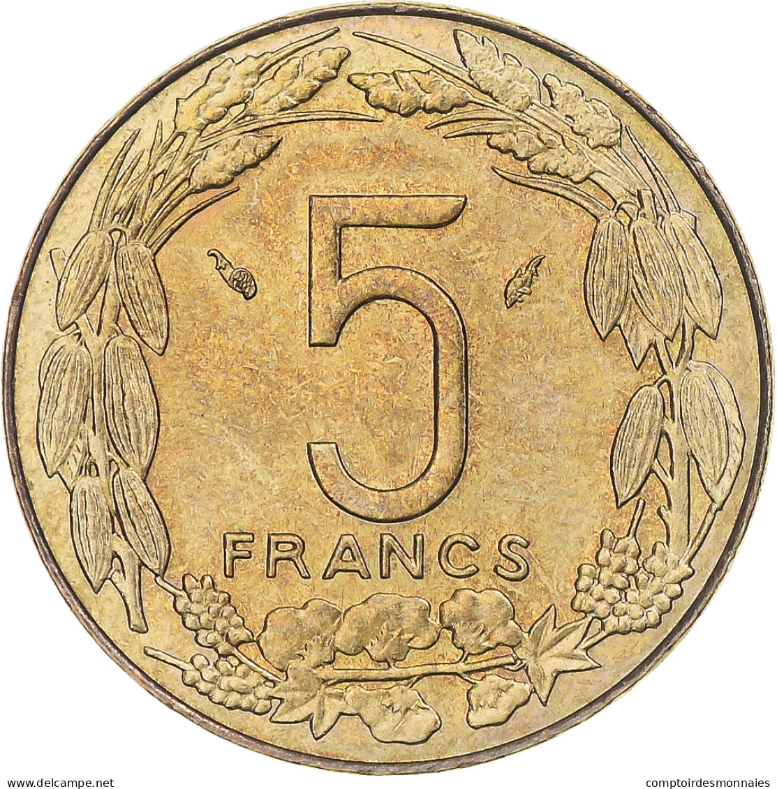 Monnaie, États De L'Afrique Centrale, 5 Francs, 1983, Paris, SPL+ - Gabón