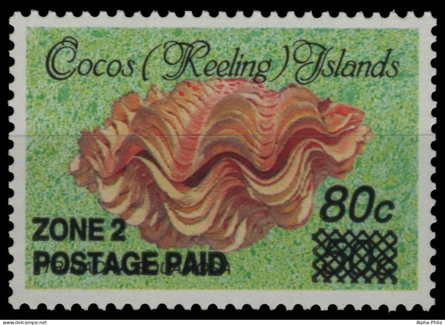 Kokos-Inseln 1991 - Mi-Nr. 243 ** - MNH - Meeresschnecken / Marine Snails - Cocos (Keeling) Islands
