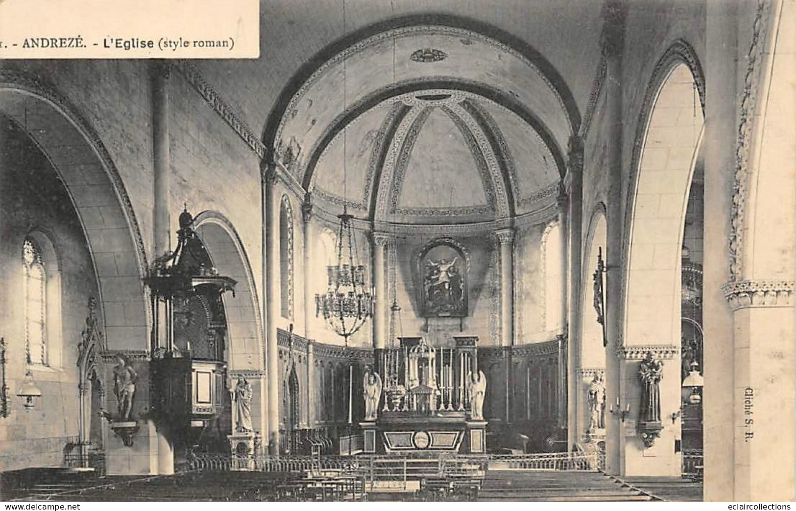 Andrezé        49         Intérieur De L'Eglise. Style Roman     (voir Scan) - Sonstige & Ohne Zuordnung