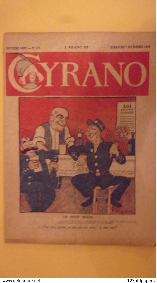 1928 REVUE SATIRIQUE CYRANO PUB DUNLOP GOLF GEO HAM GARDIENS PAIX  CAP CORSE .. COMPLET BEL ETAT - 1901-1940