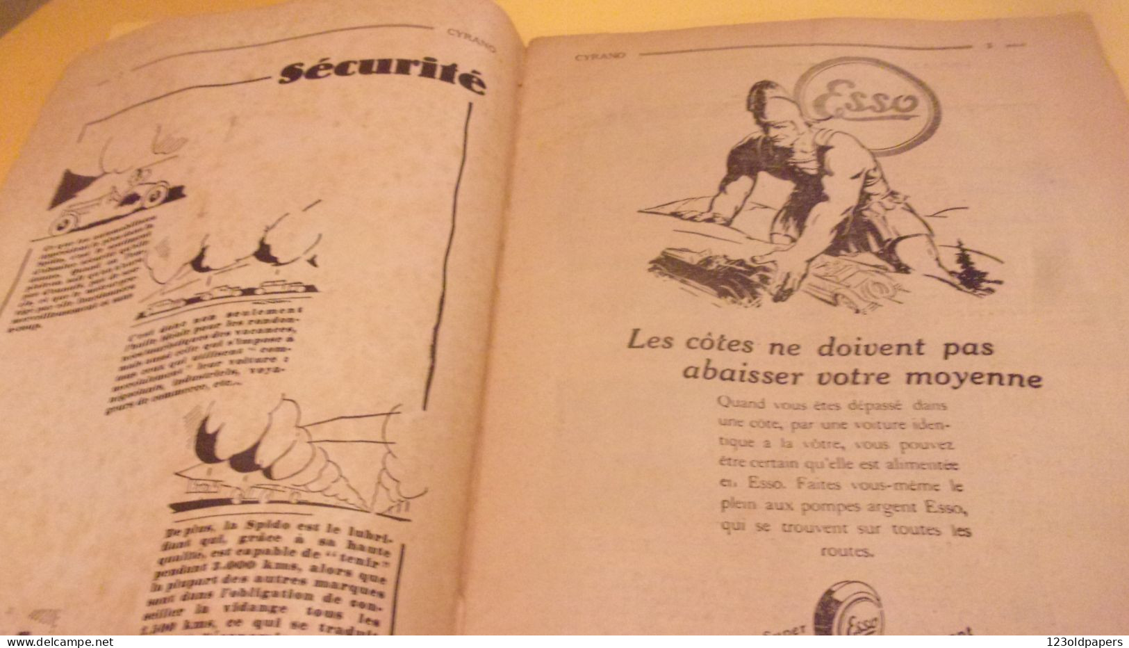 1928 REVUE SATIRIQUE CYRANO PUB DUNLOP GOLF GEO HAM GARDIENS PAIX  CAP CORSE .. COMPLET BEL ETAT