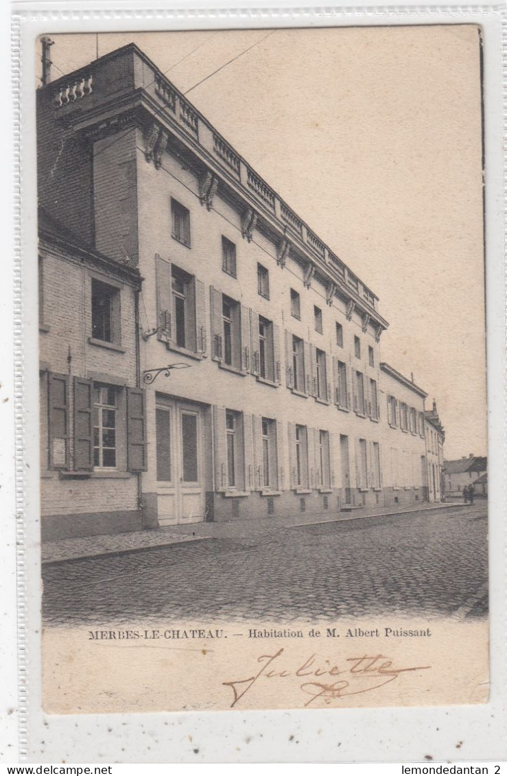 Merbes-le-Chateau. Habitation De M. Albert Puissant. * - Merbes-le-Chateau