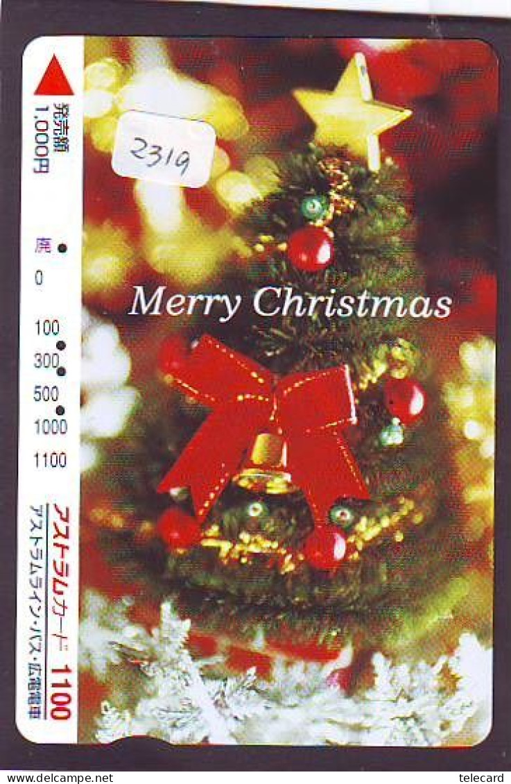 Carte Prépayée Japon * NOËL * WEIHNACHTEN (2319) CHRISTMAS * KERST * NAVIDAD * NATALE - Christmas