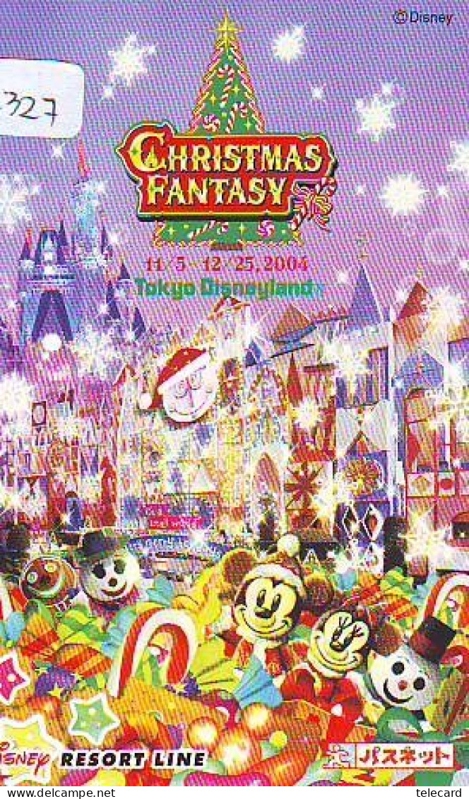 Carte Prépayée Japon * DISNEY * NOËL * WEIHNACHTEN (2327) CHRISTMAS * KERST * NAVIDAD * NATALE - Disney