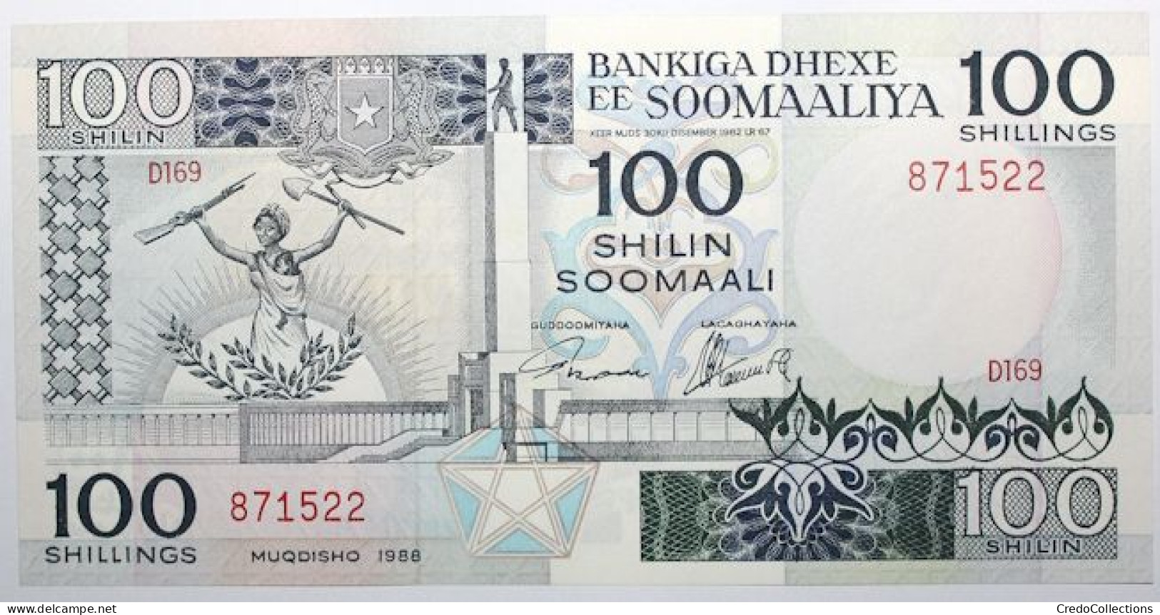 Somalie - 100 Shillings - 1988 - PICK 35c - NEUF - Somalie