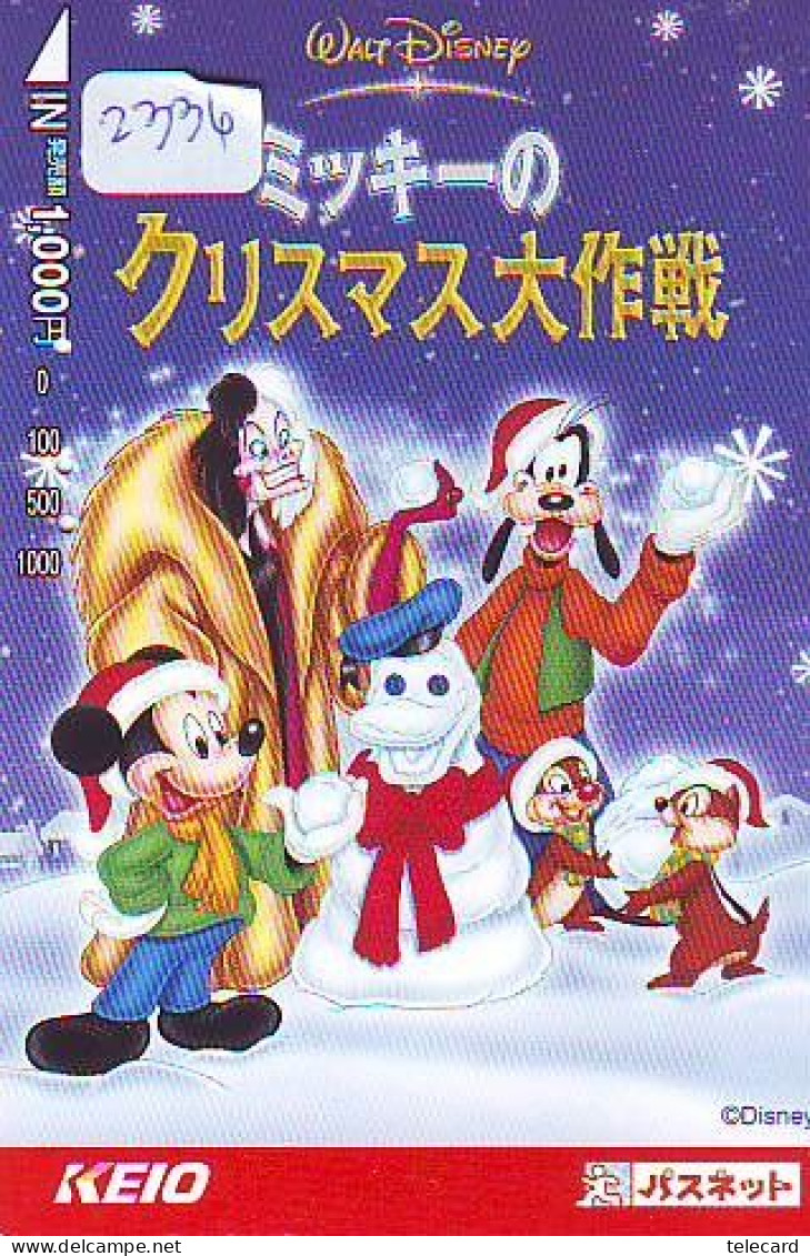 Carte Prépayée Japon * DISNEY * NOËL * WEIHNACHTEN (2336) CHRISTMAS * KERST * NAVIDAD * NATALE - Disney