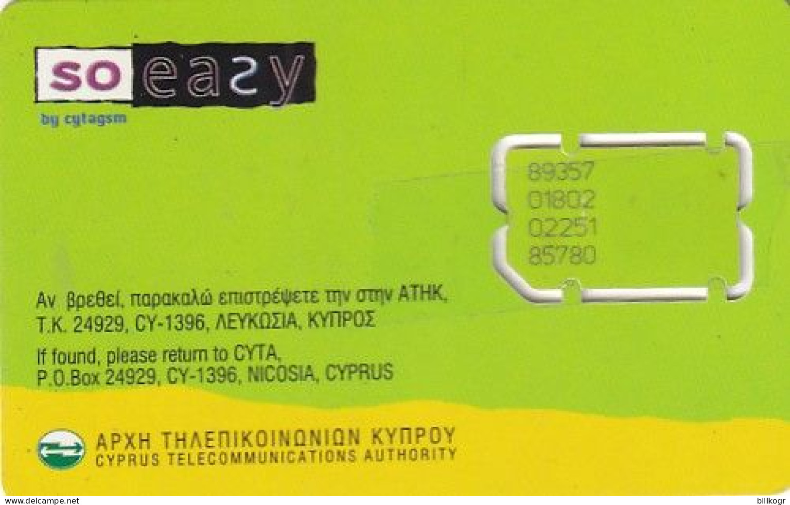 CYPRUS - CYTA GSM, Used - Cipro