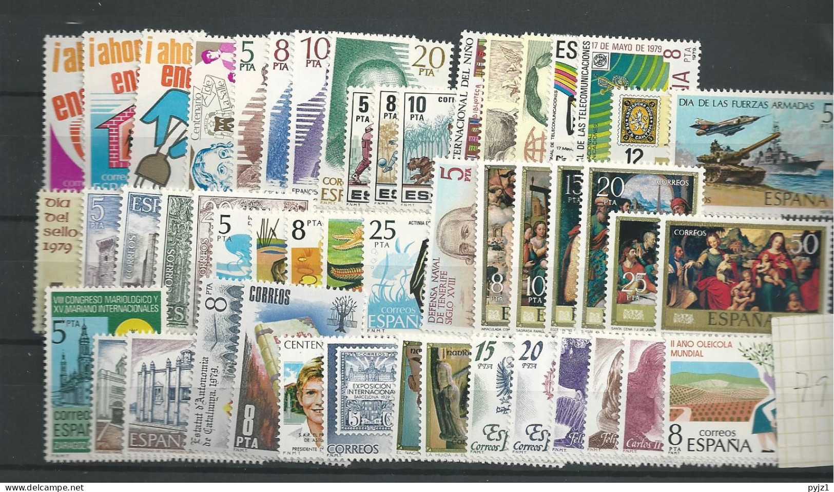 1979 MNH Spain Complete Year Postfris** - Años Completos