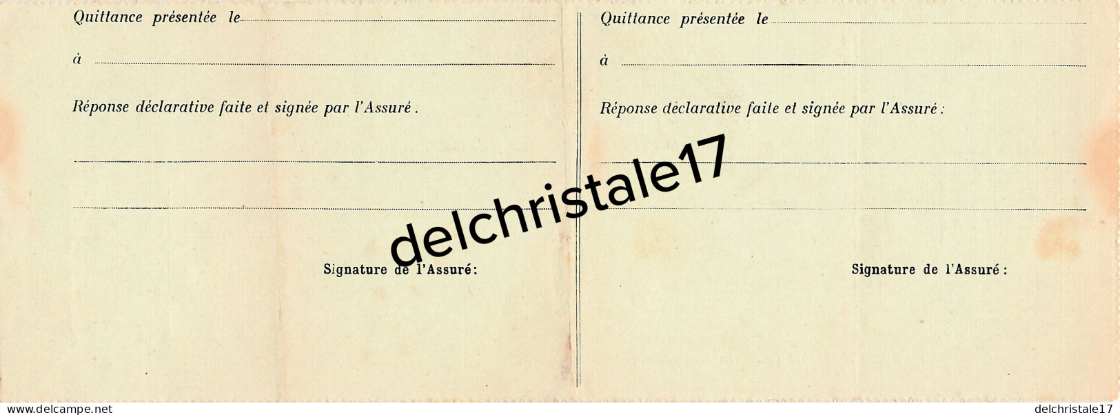 63 0207 CLERMONT FERRAND PUY DE DOME 1931 Quittance De Prime Assurance LA PROVIDENCE à BONNET MALLY - Bank En Verzekering