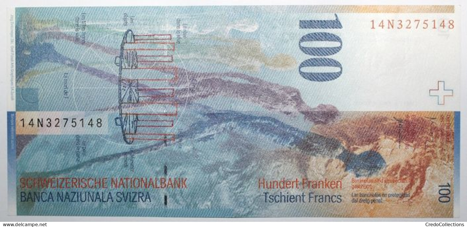 Suisse - 100 Francs - 2014 - PICK 72j.2 - SUP+ - Suiza